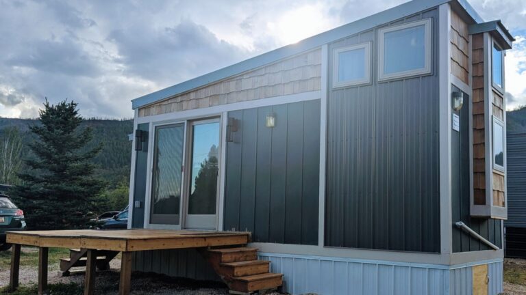 exterior of a tiny house