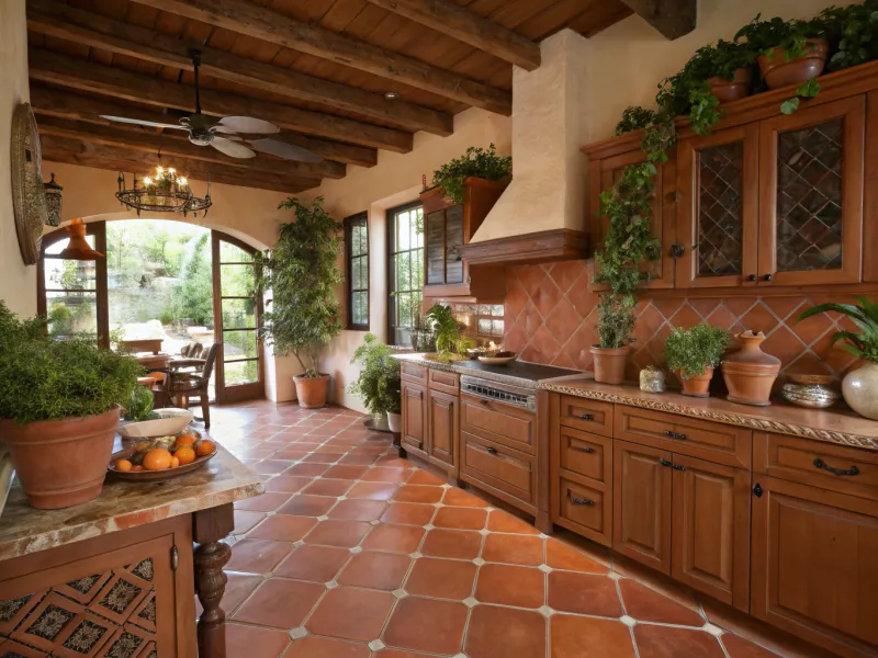 Warm Terracotta kitchen