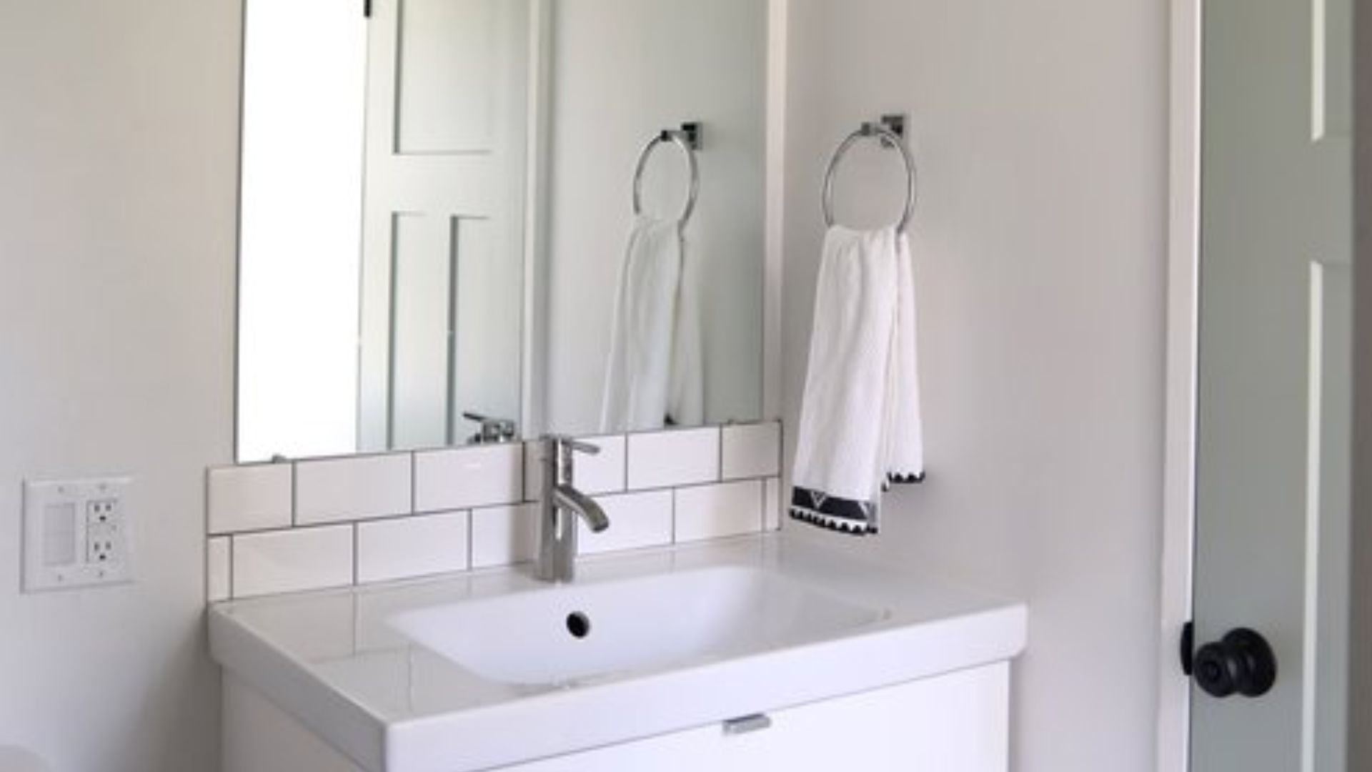 crisp white bathroom