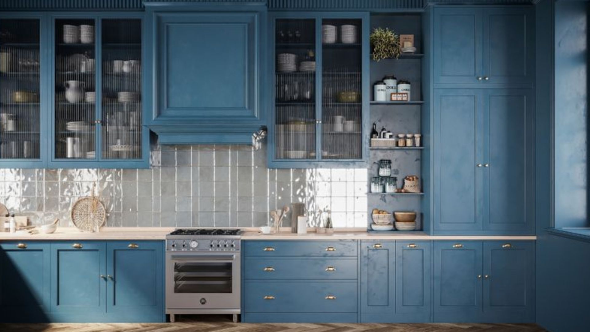 24 Blue Kitchen Cabinets That Will Make You See Past The White And Beige