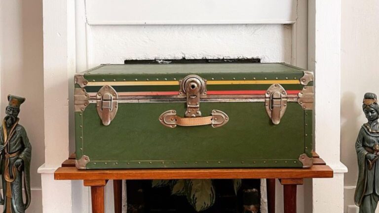 antique travel case