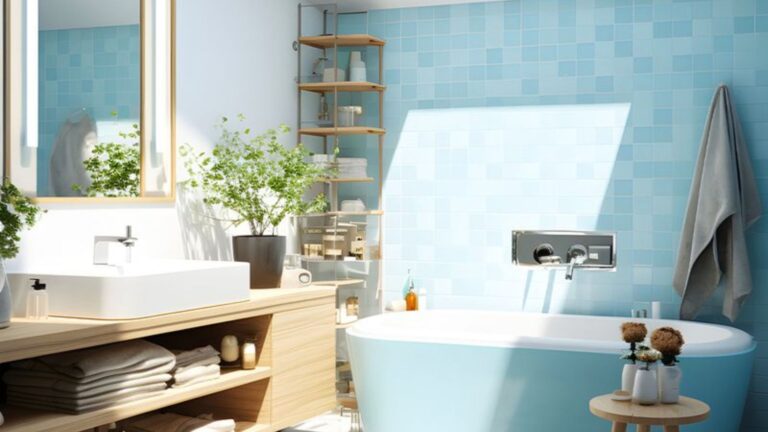 baby blue bathroom