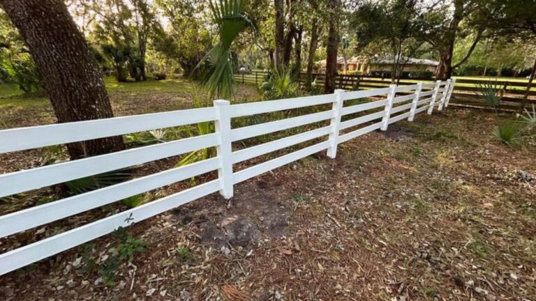 ranch rail fence
