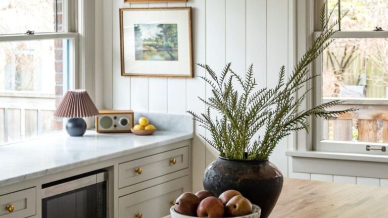 kitchen with white walls
