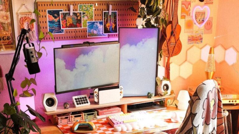 colorful gaming room