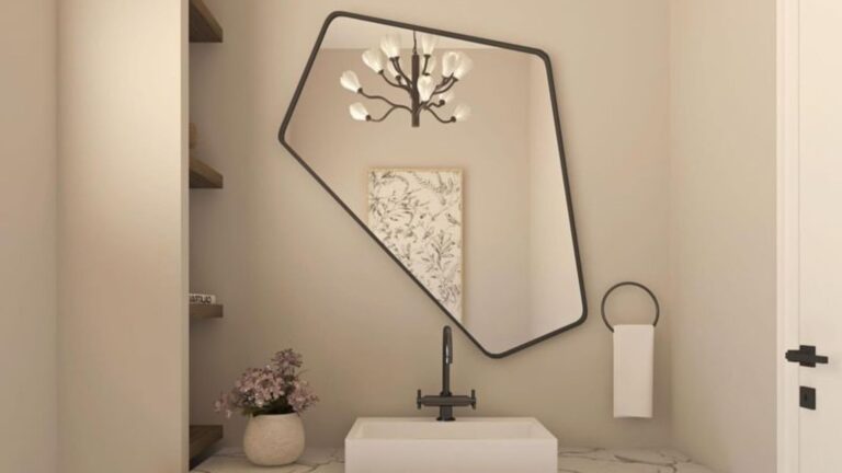 asymmetrical mirror