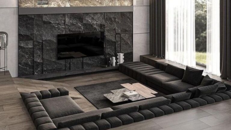 sunken living room