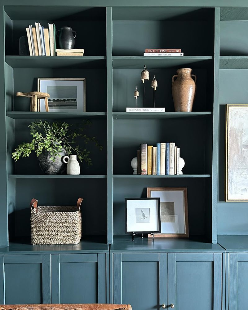 Add a Bookshelf with Color-Coded Books