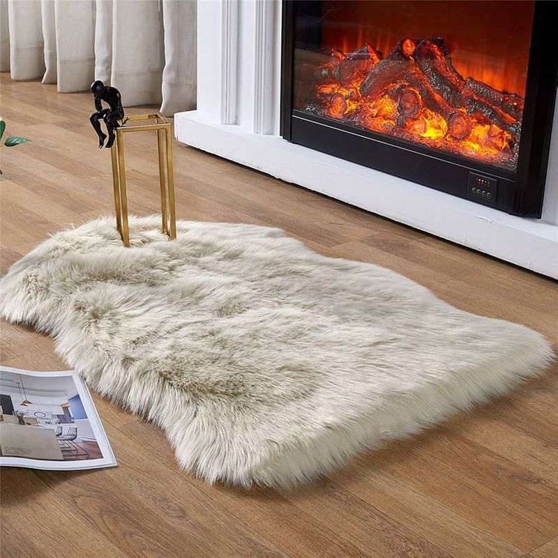 Add a Faux Fur Rug