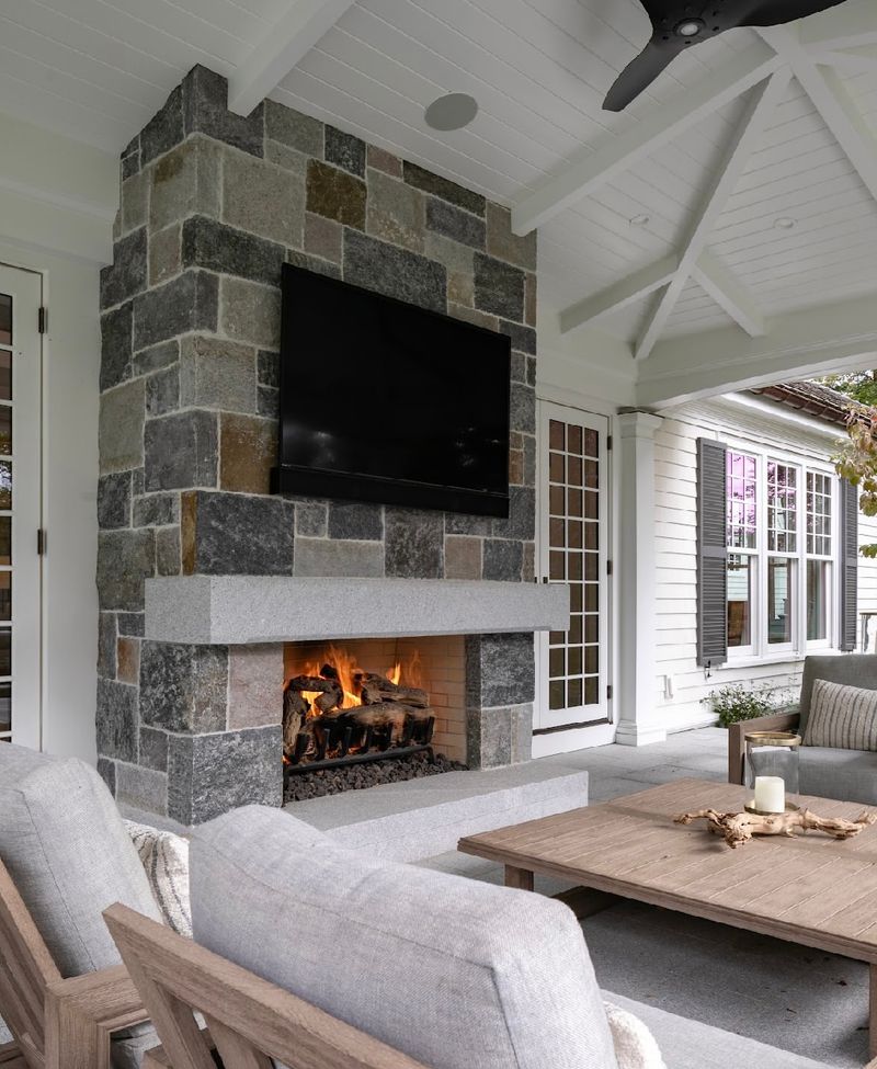 Add a Stone Fireplace