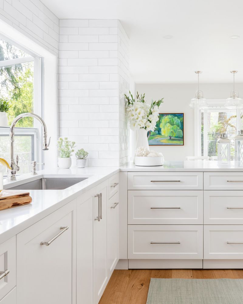 All-White Kitchens