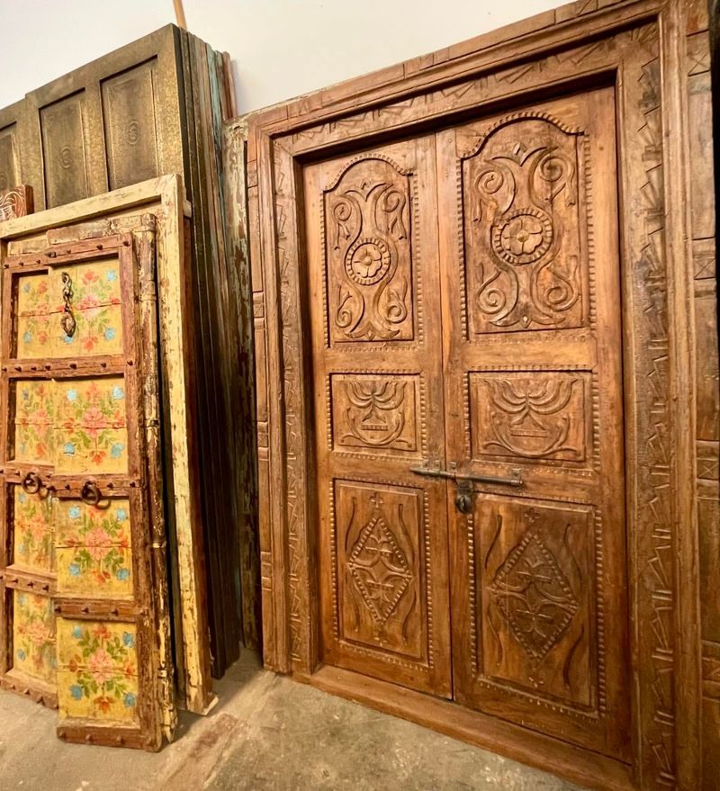 Antique Carved Wooden Doors