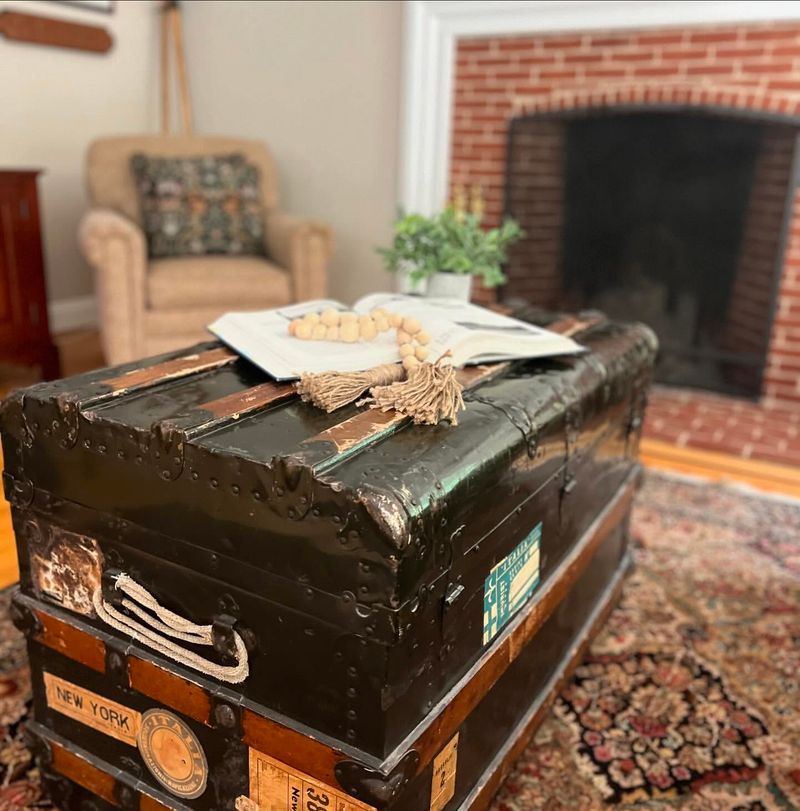 Antique Trunk Coffee Table