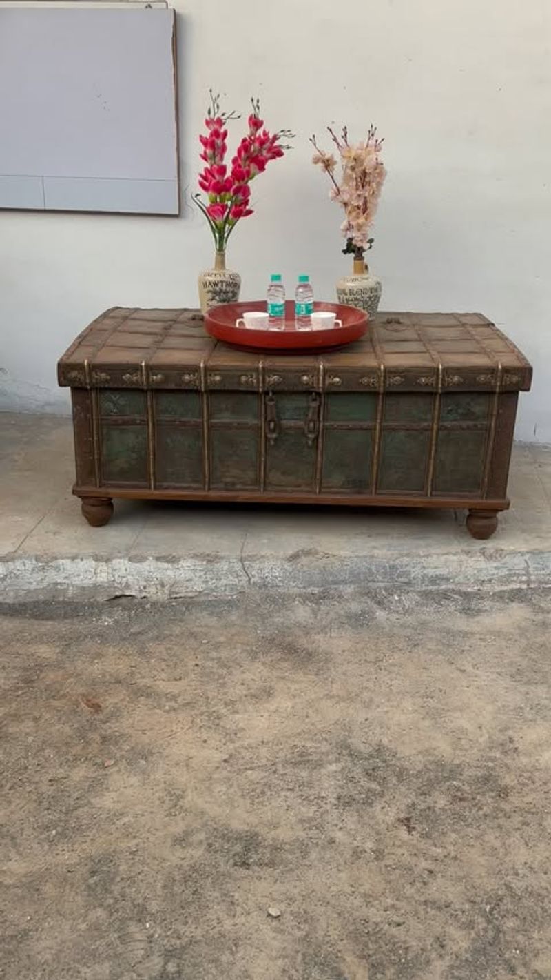 Antique Trunks as Coffee Tables