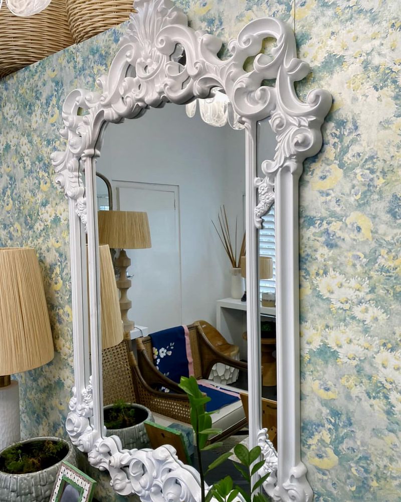 Antique White Mirror