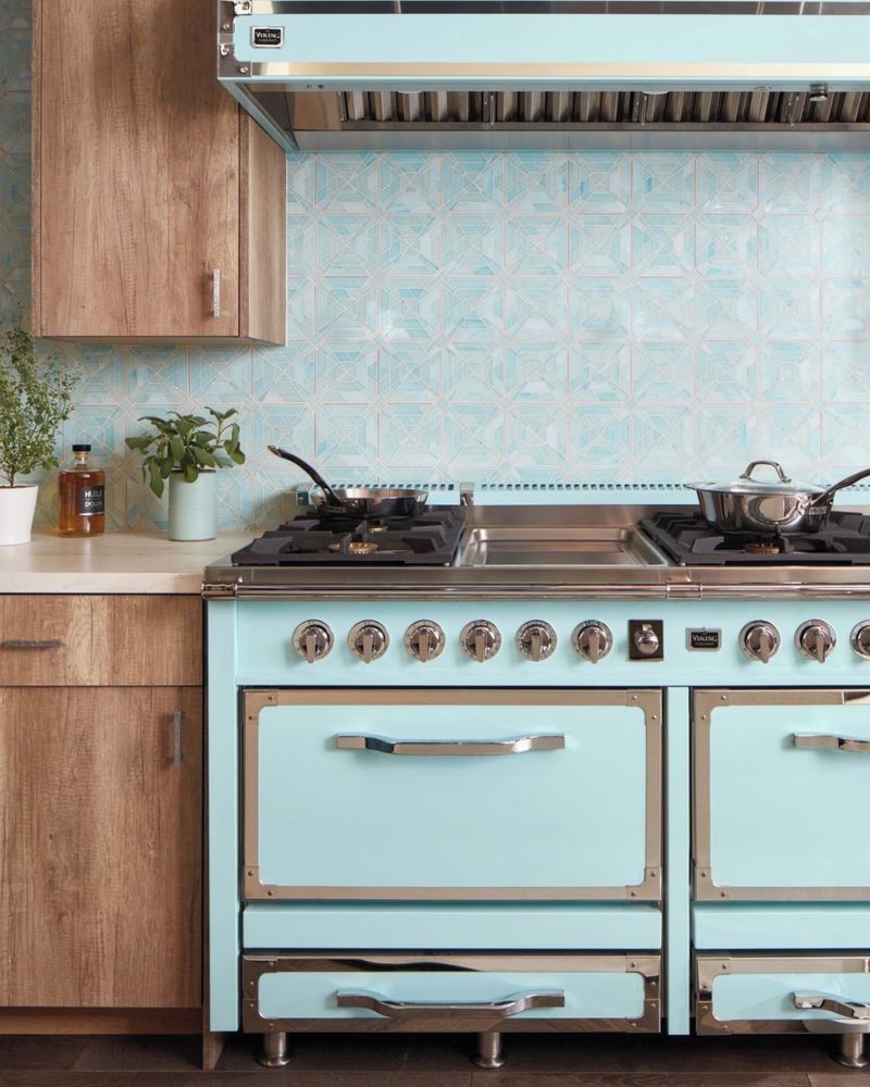 Aqua Blue Backsplash