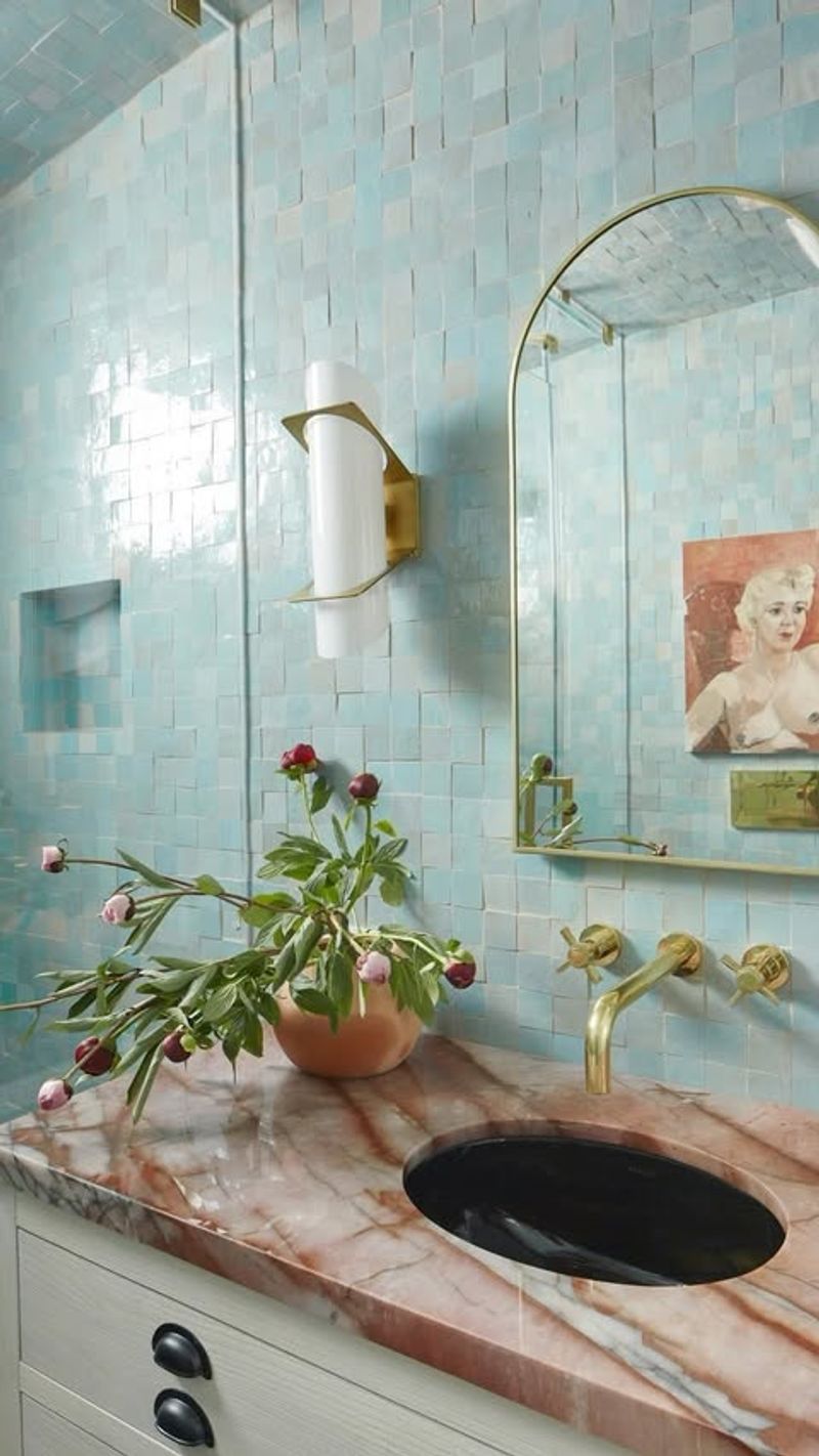 Aqua Blue Bathroom