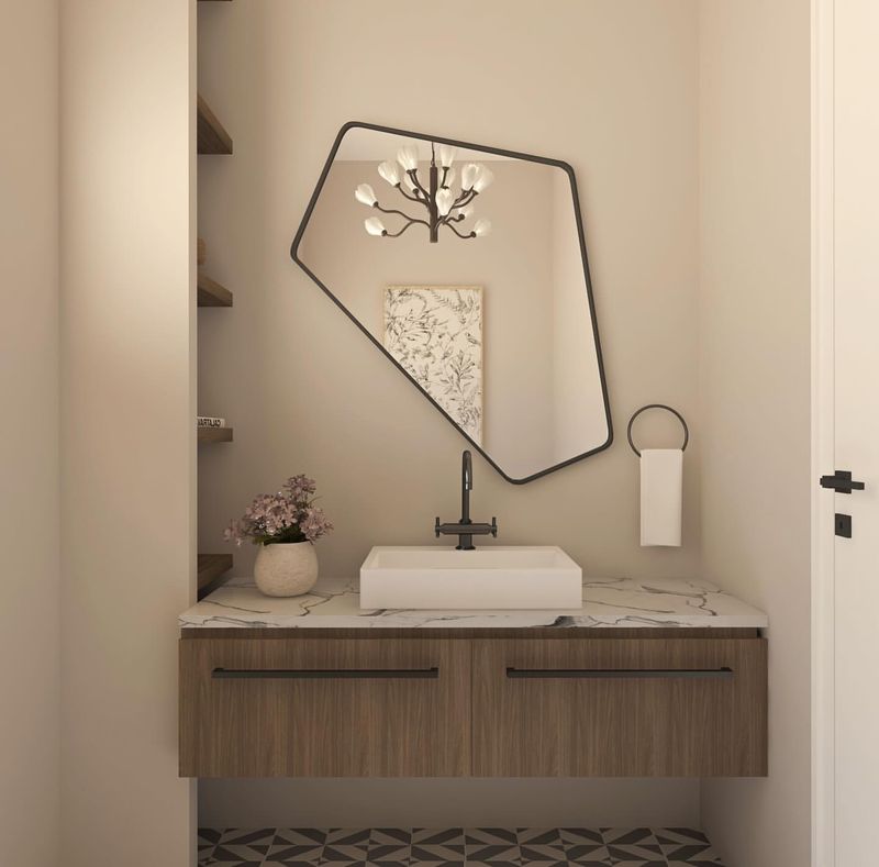 Artistic Asymmetrical Mirror