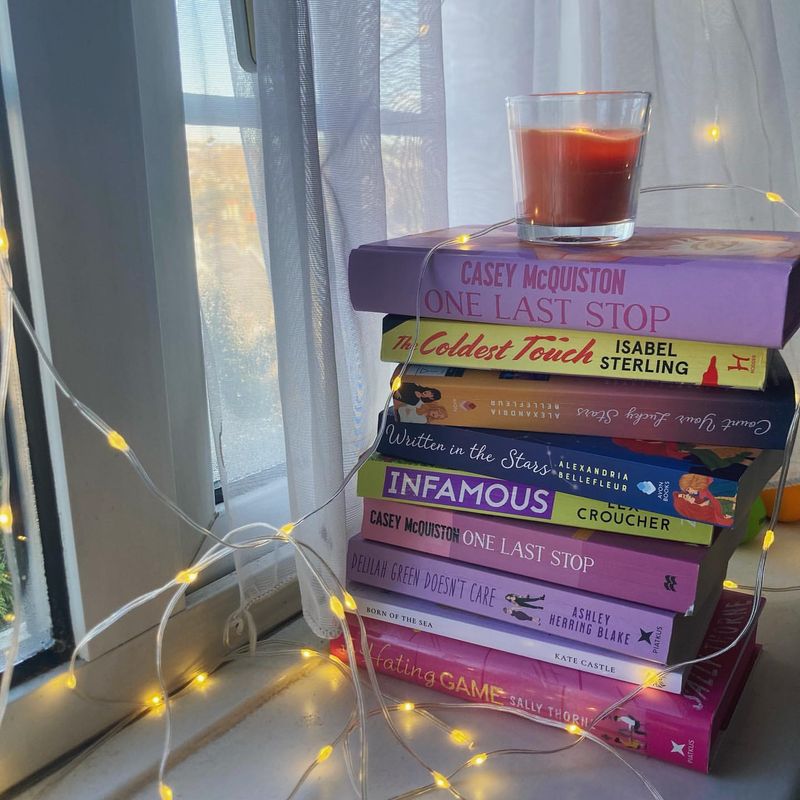 Books with Fairy Lights