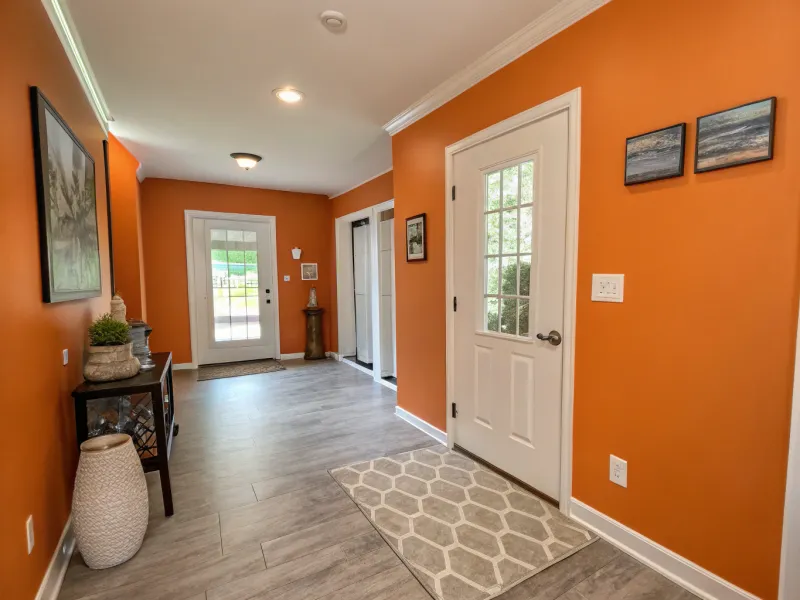 Bright Orange entryway