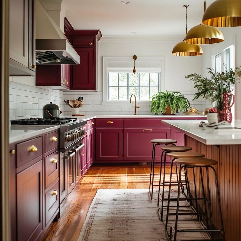 Burgundy Cabinets