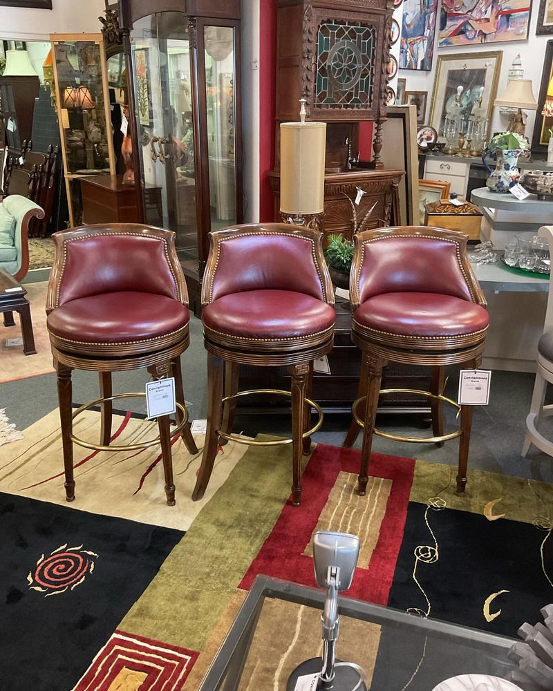 Burgundy Counter Stools