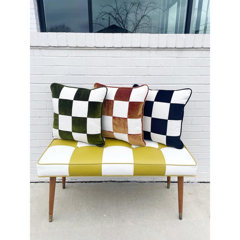 Checkered Throw Pillows