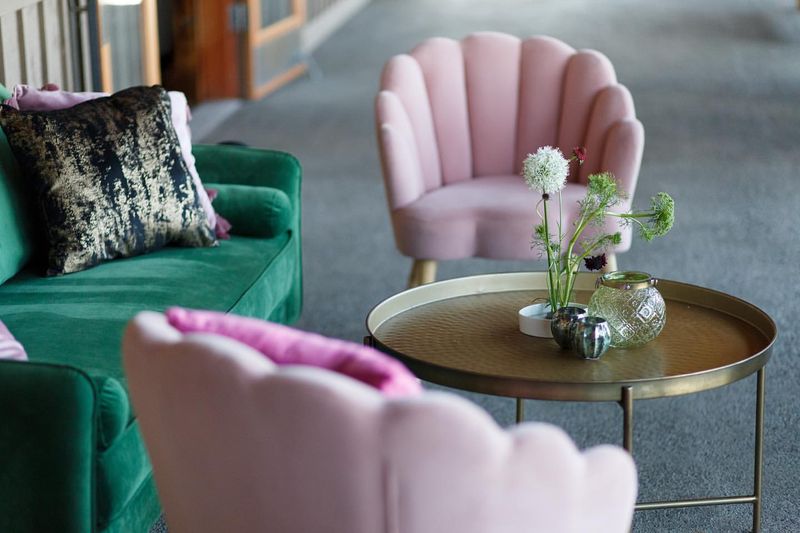 Chic Pink Accent Chair