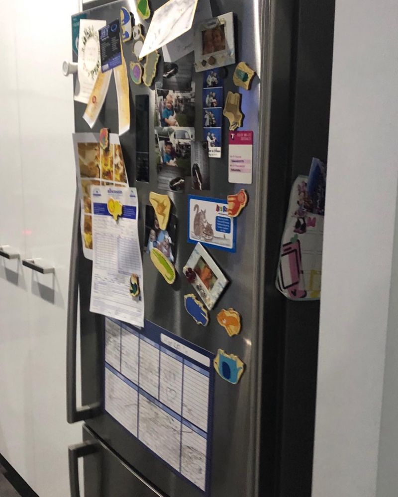 Cluttered Fridge Magnets