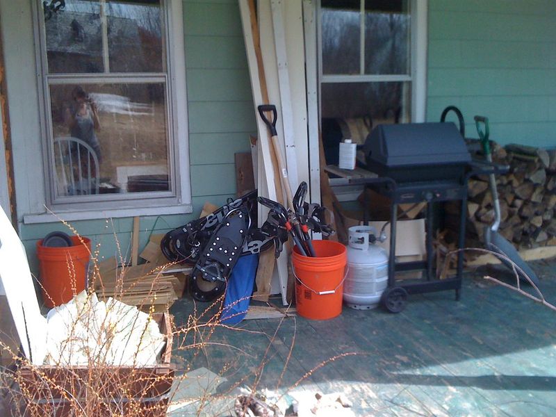 Cluttered Front Porch