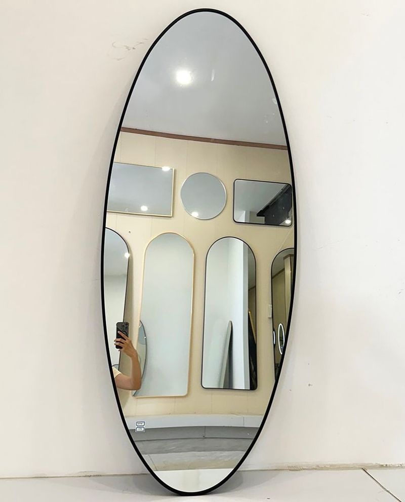 Contemporary Oval Mirror