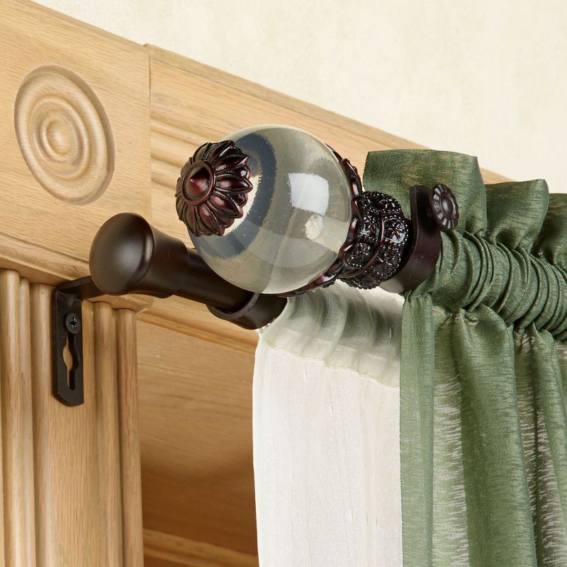 Curtain Rods with Decorative Finials