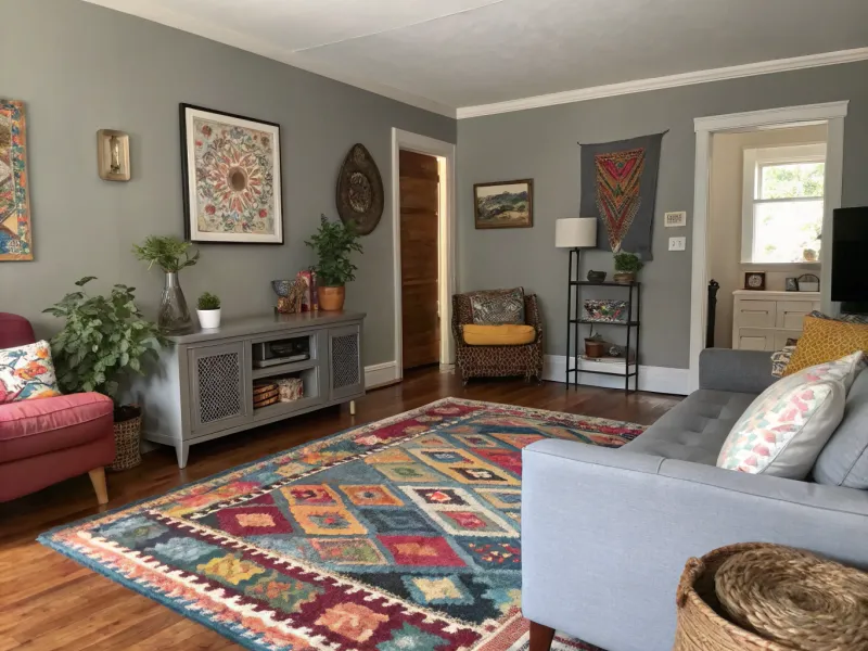 Eclectic Farmhouse Fusion living room