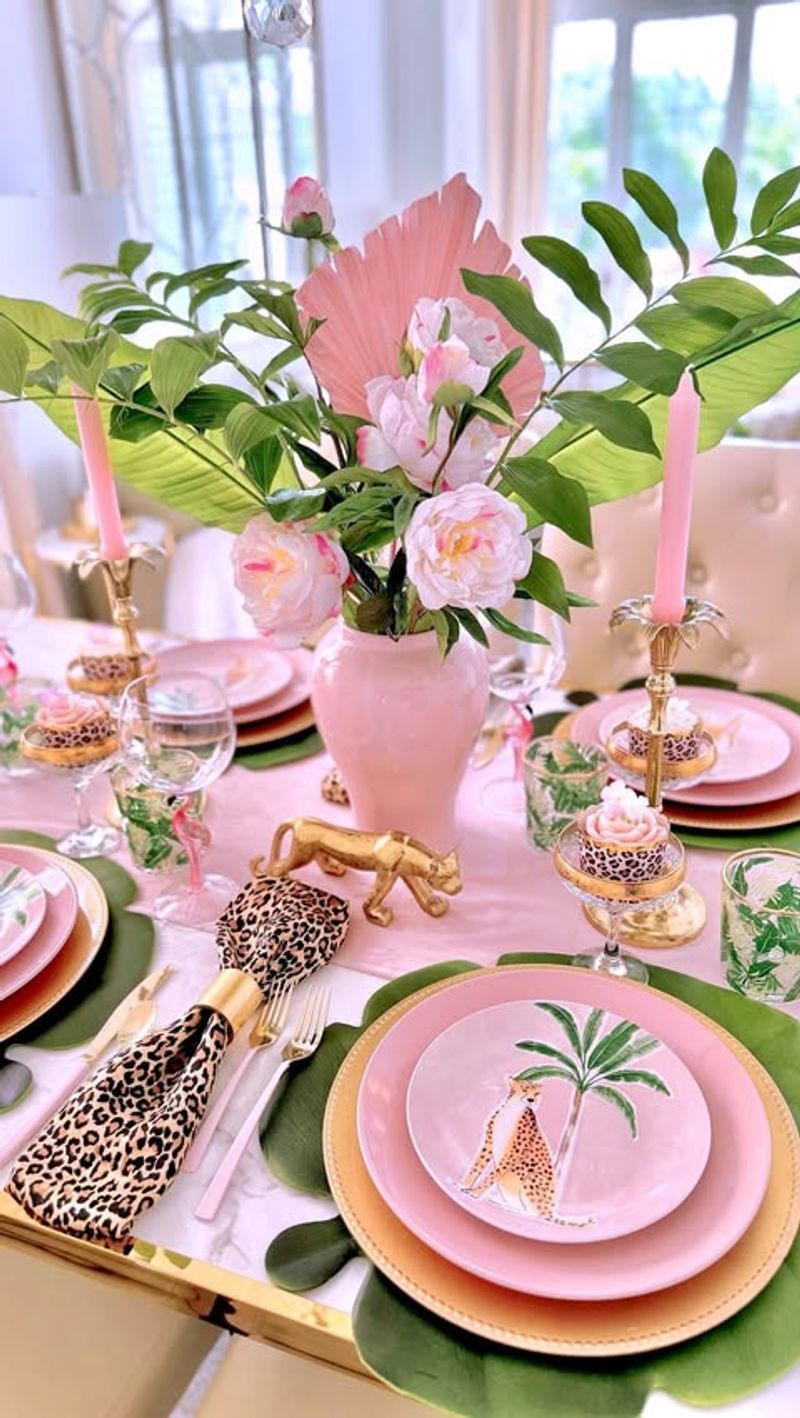 Elegant Pink Dinnerware