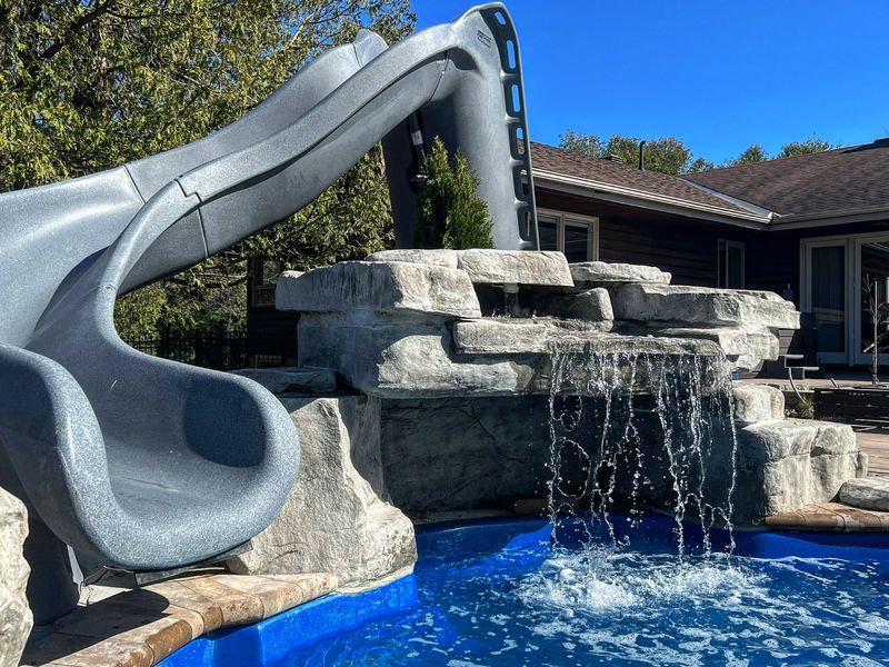 Family Fun Pool with Water Slide