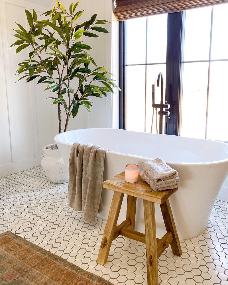 Farmhouse Bathroom Stool