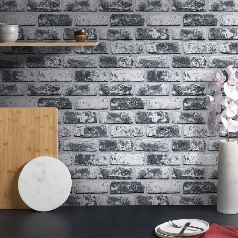 Faux Brick Wallpaper