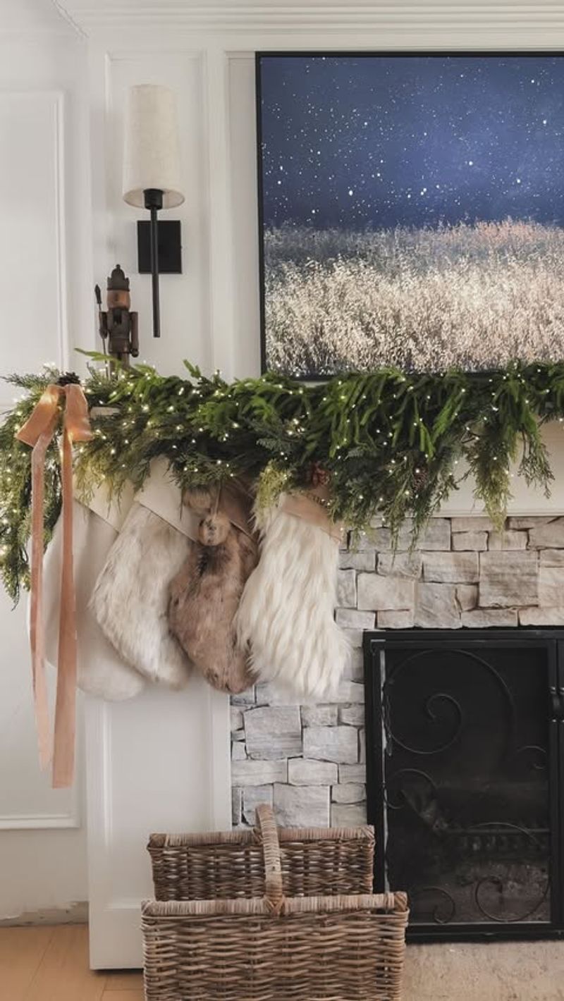 Festive Fireplace Mantle