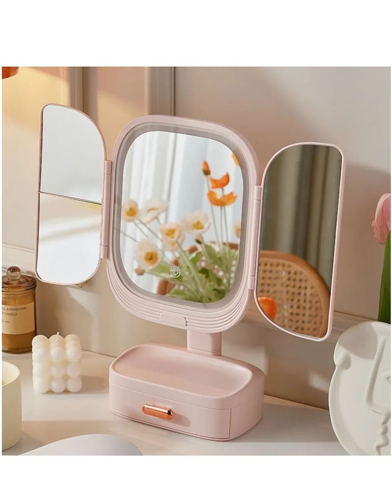 Fold-Out Vanity Mirror