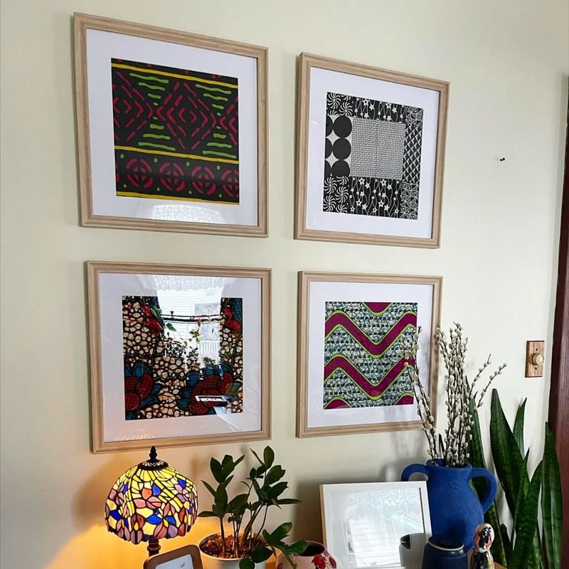 Framed Fabric Art