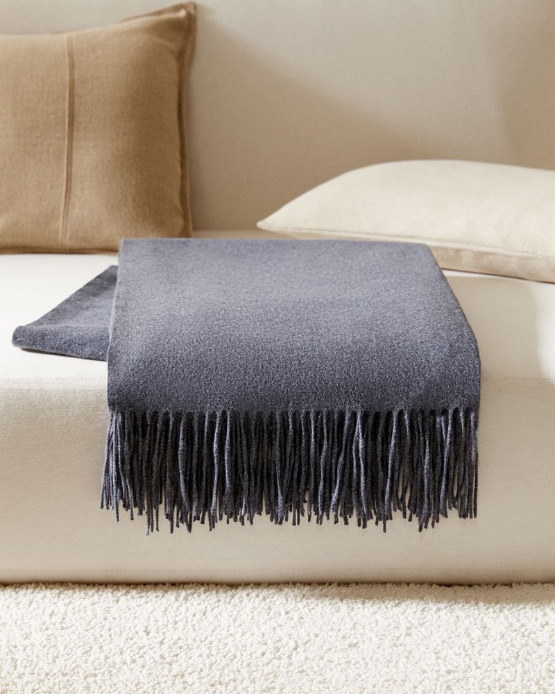 Fringed Throw Blankets