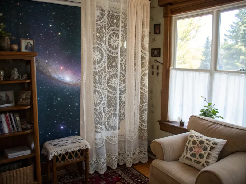 Galaxy and Vintage Lace Fusion