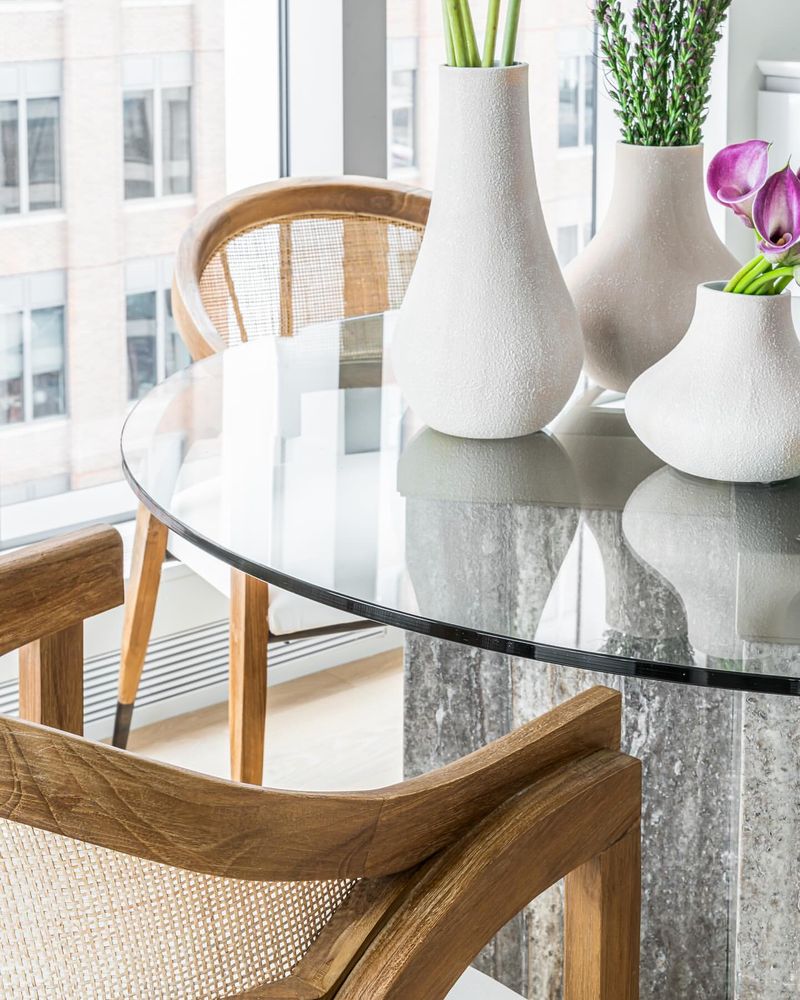 Glass-Top Dining Table