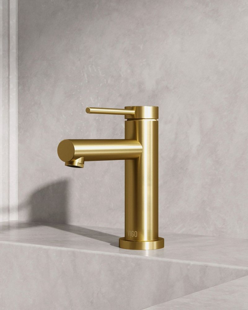 Gold-Plated Faucet Handles