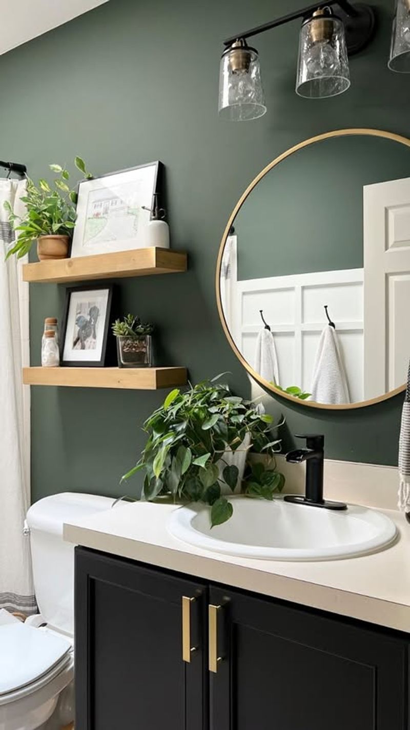 Hunter Green Accent Wall