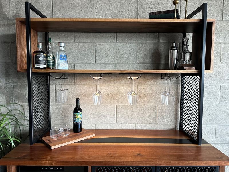 Industrial Wall-Mounted Bar