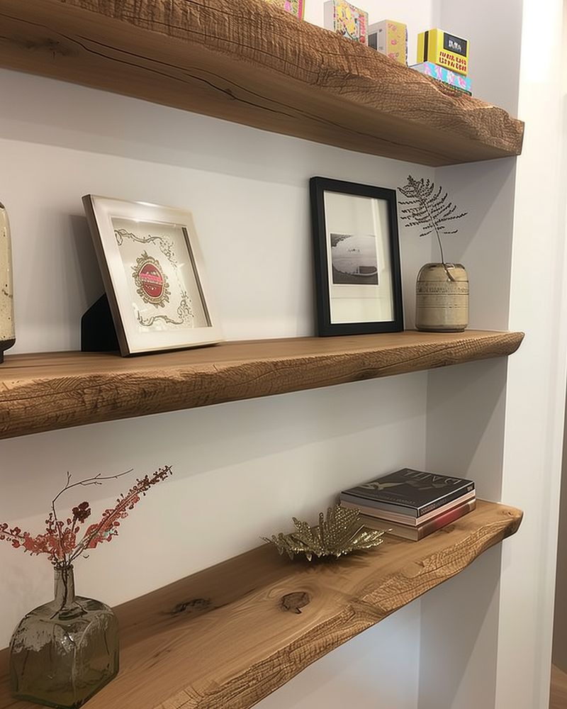 Install Rustic Shelving