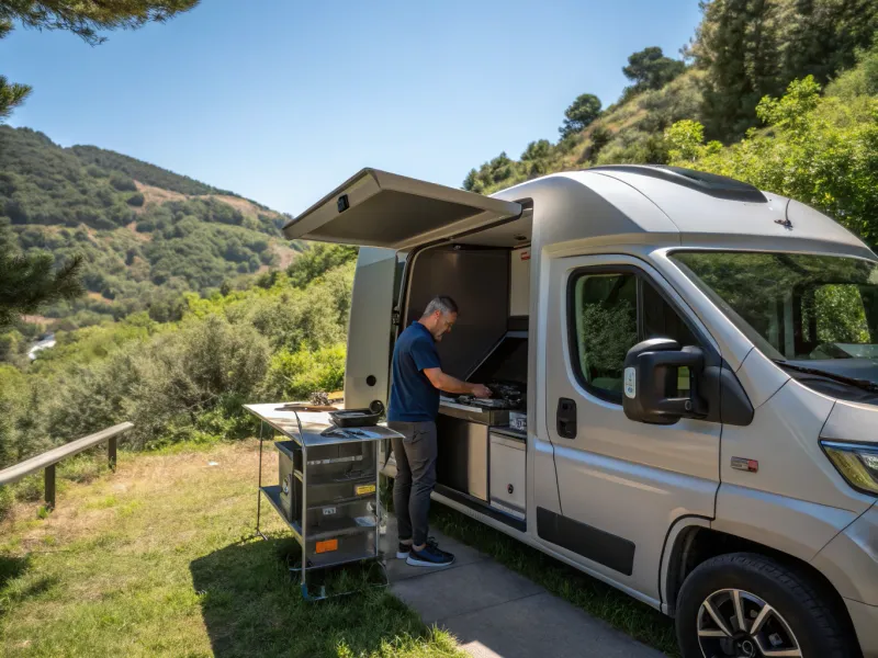 Integrated Outdoor Grill