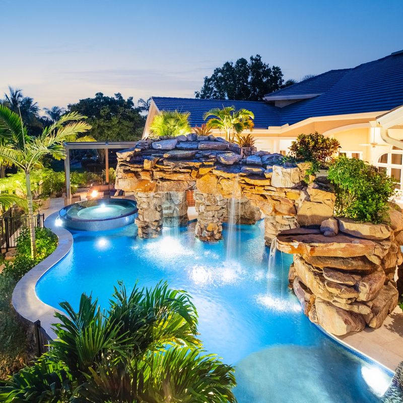 Lagoon-Style Pool with Grotto