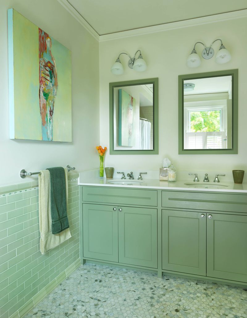 Lime Green Cabinets